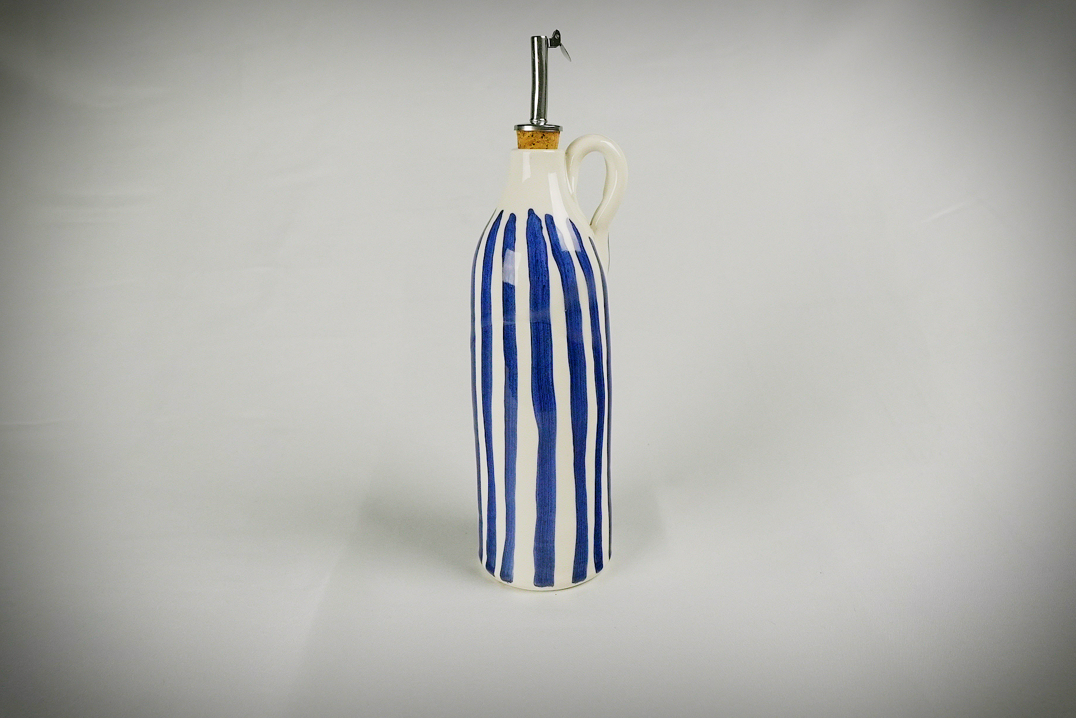 Handgemaakte olijfoliefles sfeer